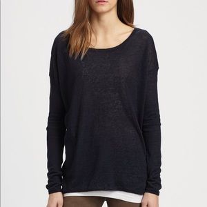 Vine linen knit sweater